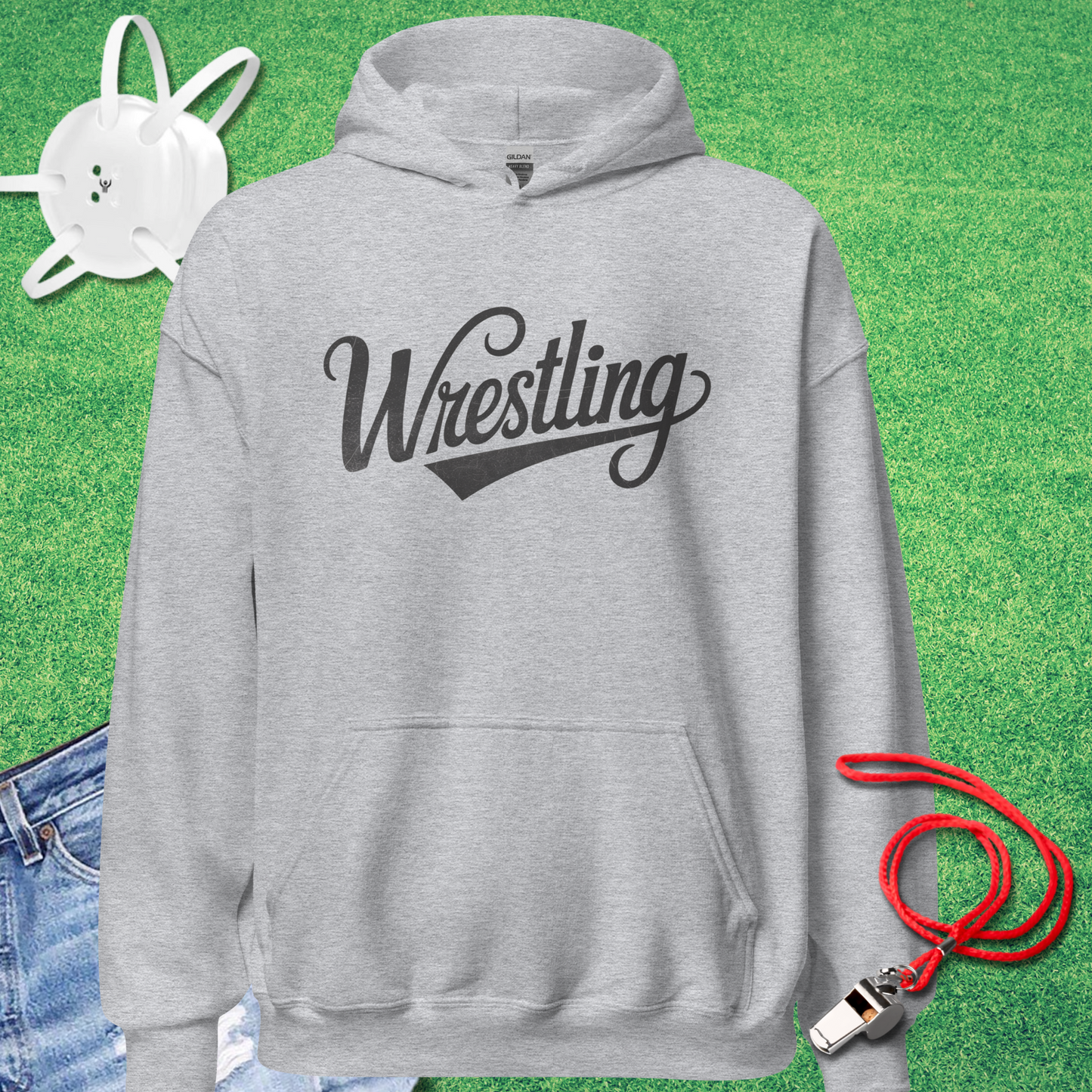 Vintage Wrestling Script Hoodie
