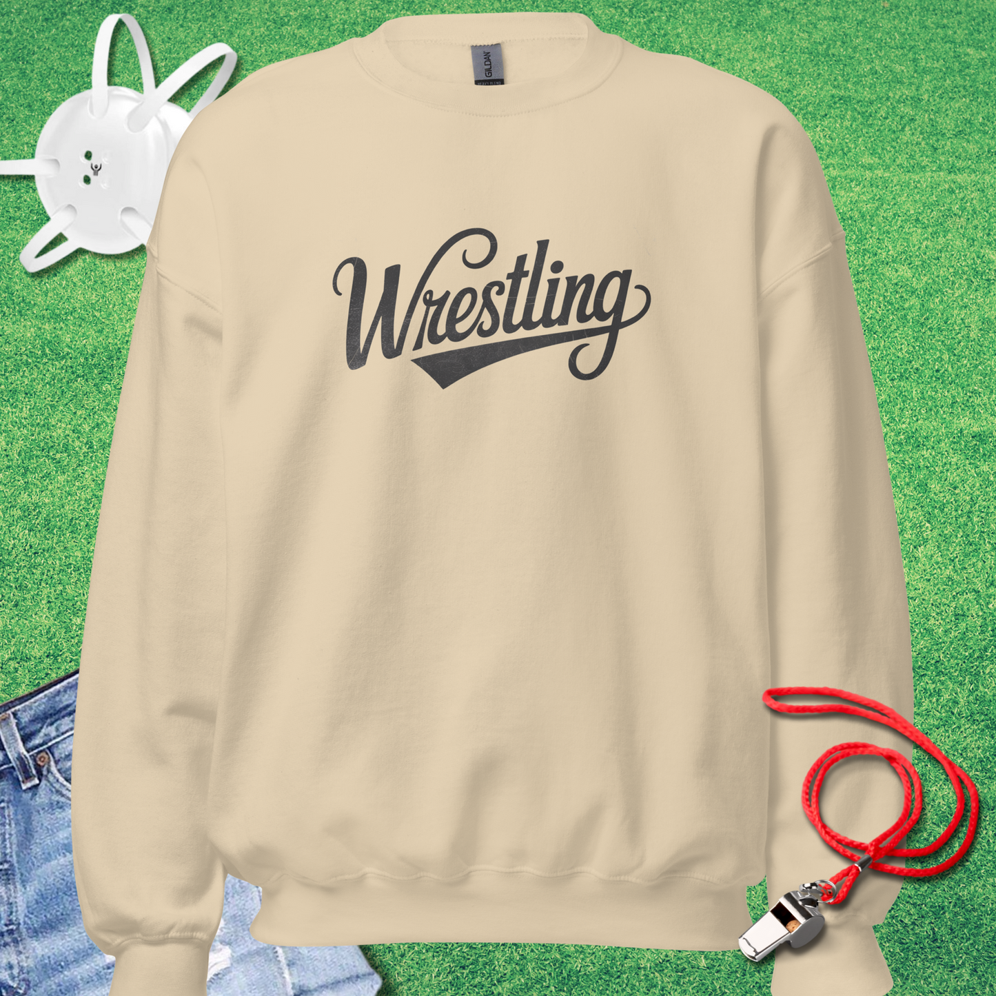 Vintage Wrestling Script Sweatshirt