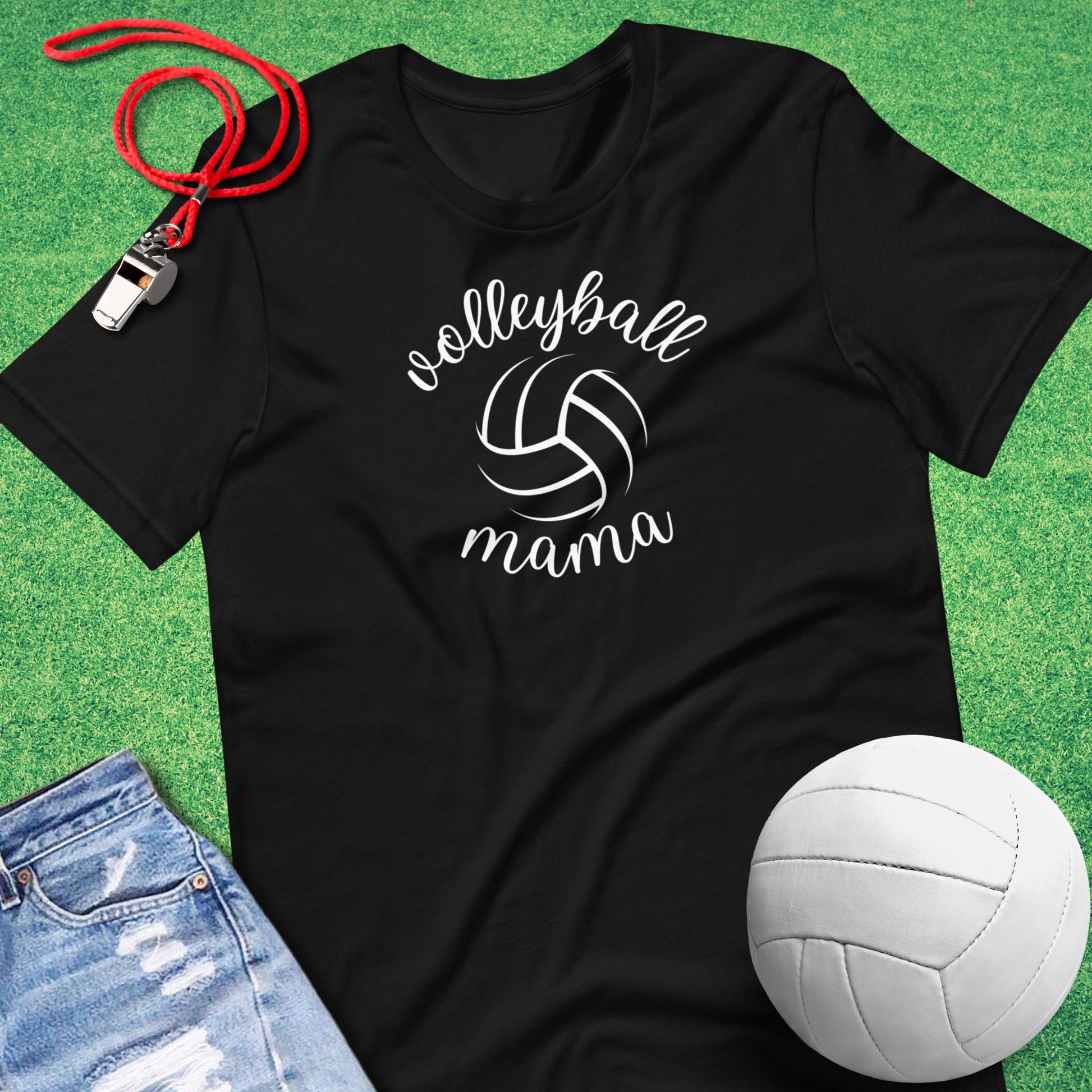 Volleyball Mama T-Shirt in Black - Volleyball Mom T-Shirt | Sideline Gods