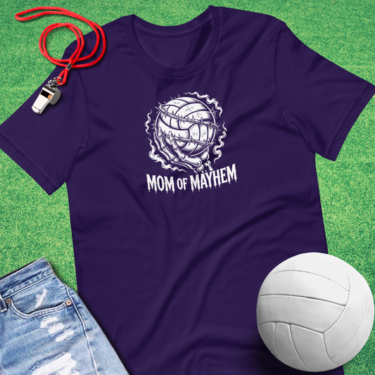 Volleyball Mom Mayhem T-Shirt – funny sports mom shirt