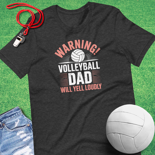 Volleyball Dad Warning T-Shirt