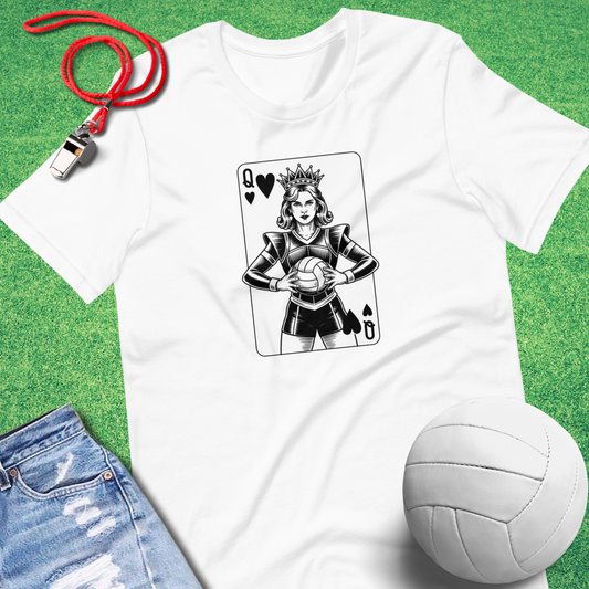 Queen of Volleyball Hearts T-Shirt