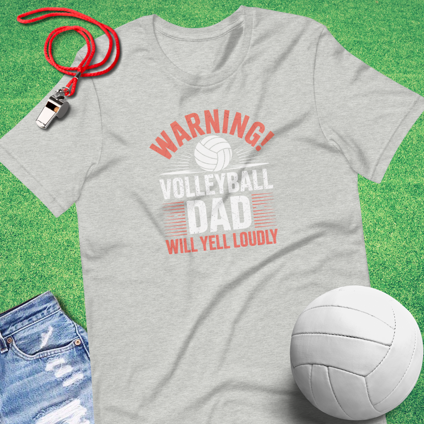 Volleyball Dad Warning T-Shirt