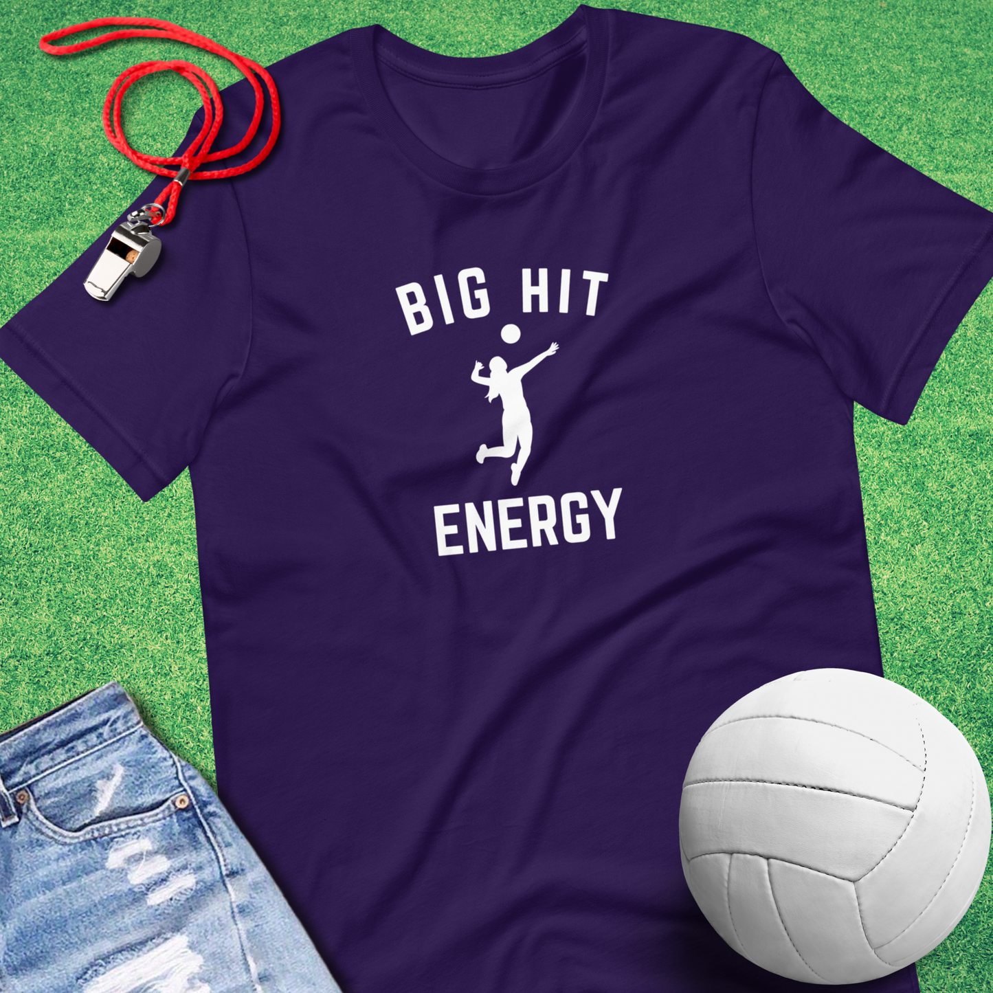 Big Volleyball Hitter Energy T-Shirt