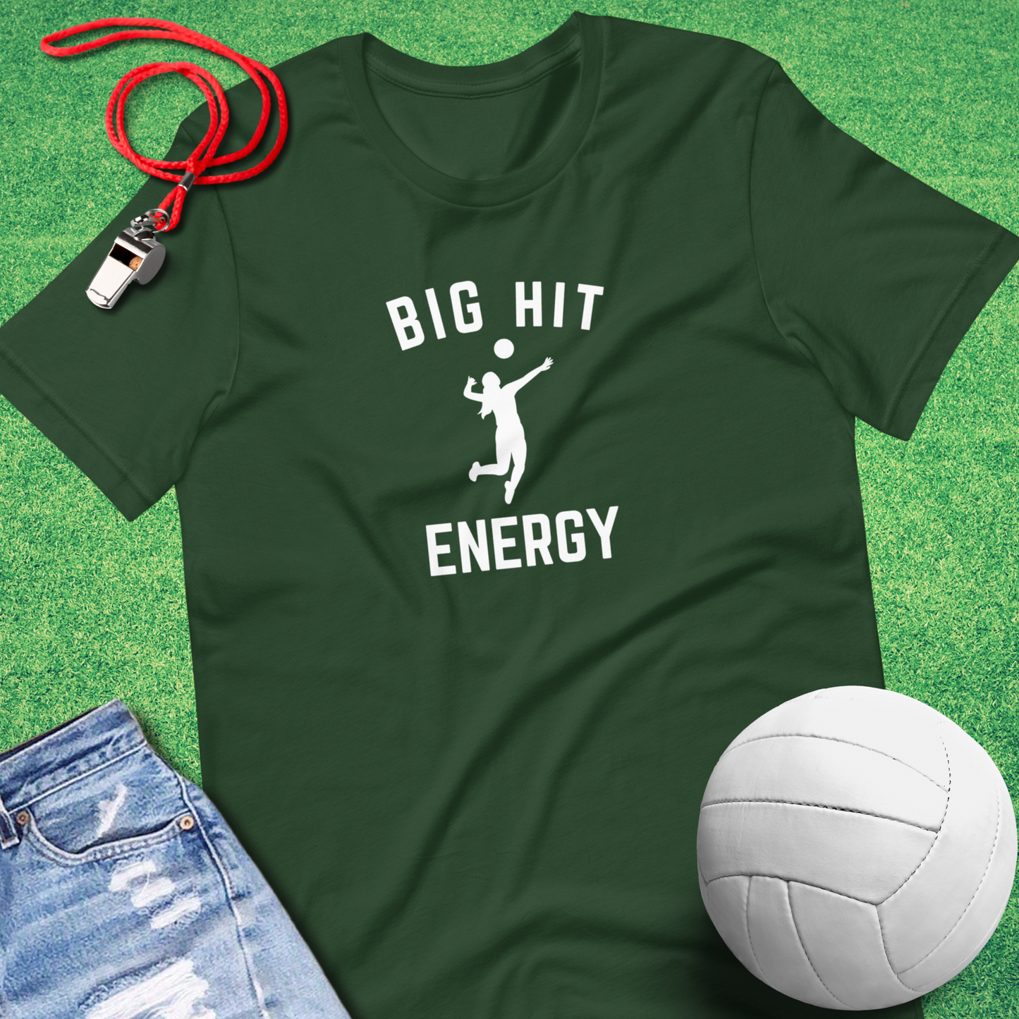 Big Volleyball Hitter Energy T-Shirt