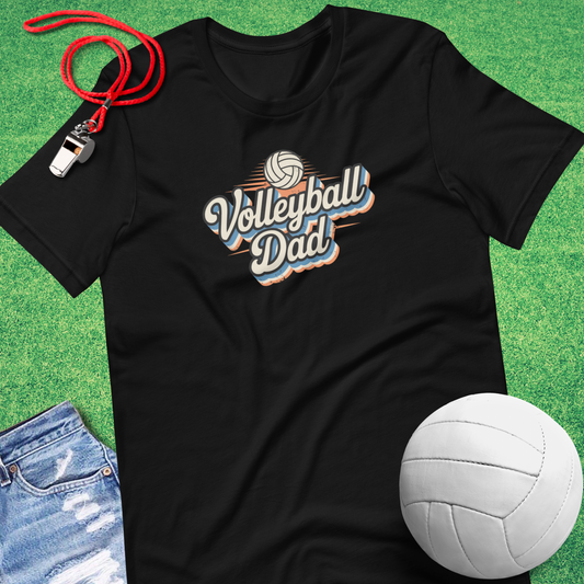 Retro Volleyball Dad T-Shirt