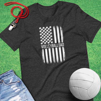 Volleyball Dad Flag T-Shirt