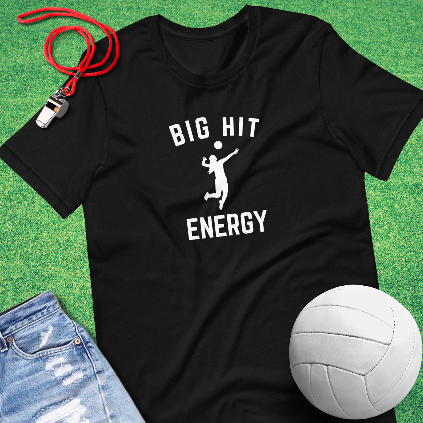 Big Volleyball Hitter Energy T-Shirt