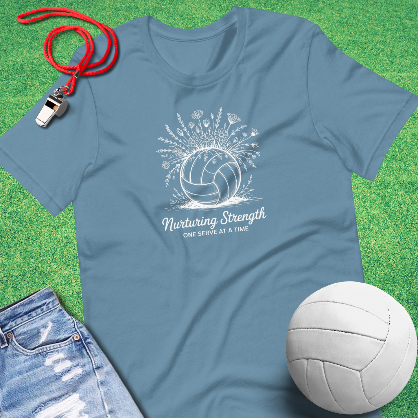 Volleyball & Wildflowers T-Shirt