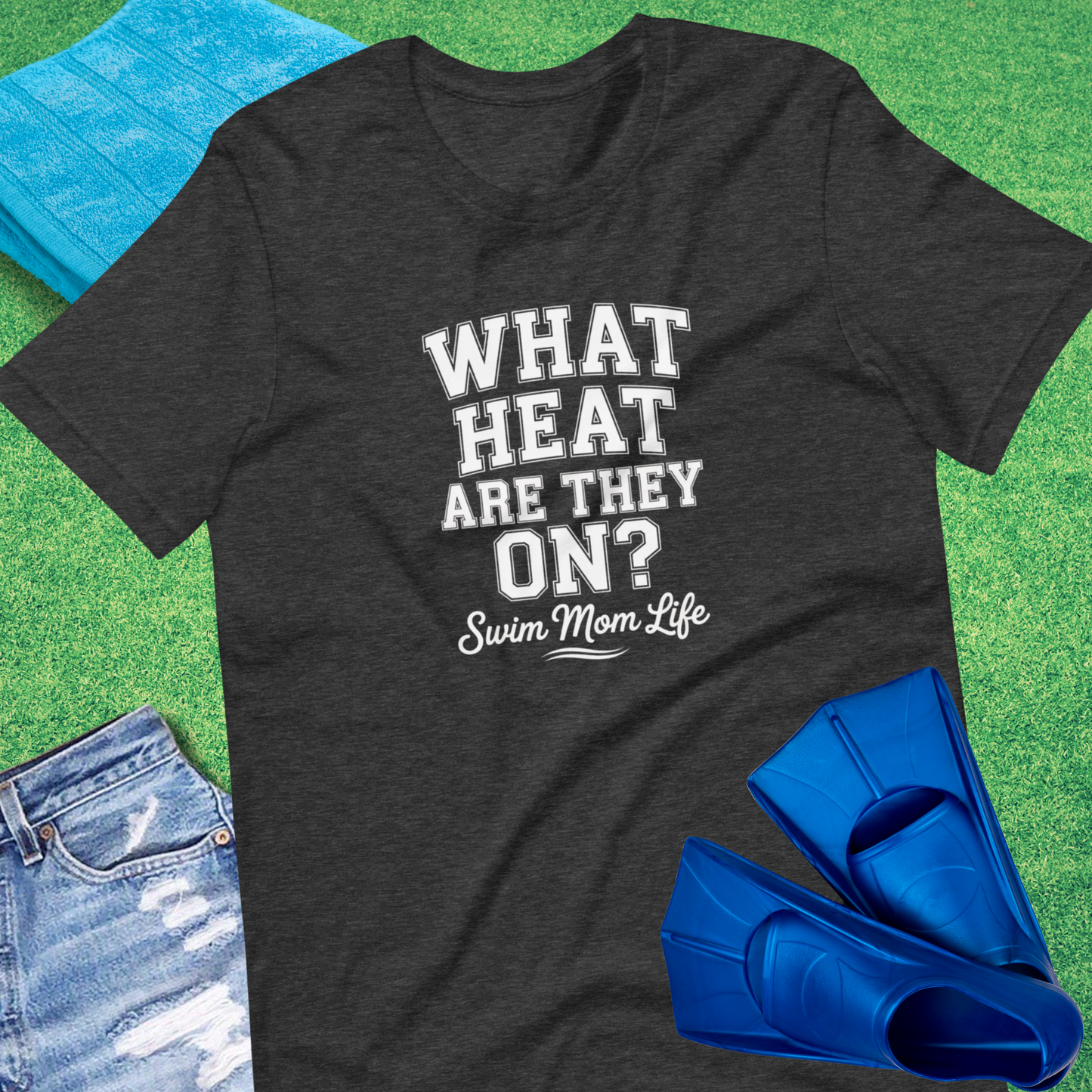 What Heat Are They On T-shirt in Dark Grey Heather - Funny Pool T-Shirt | Sideline Gods