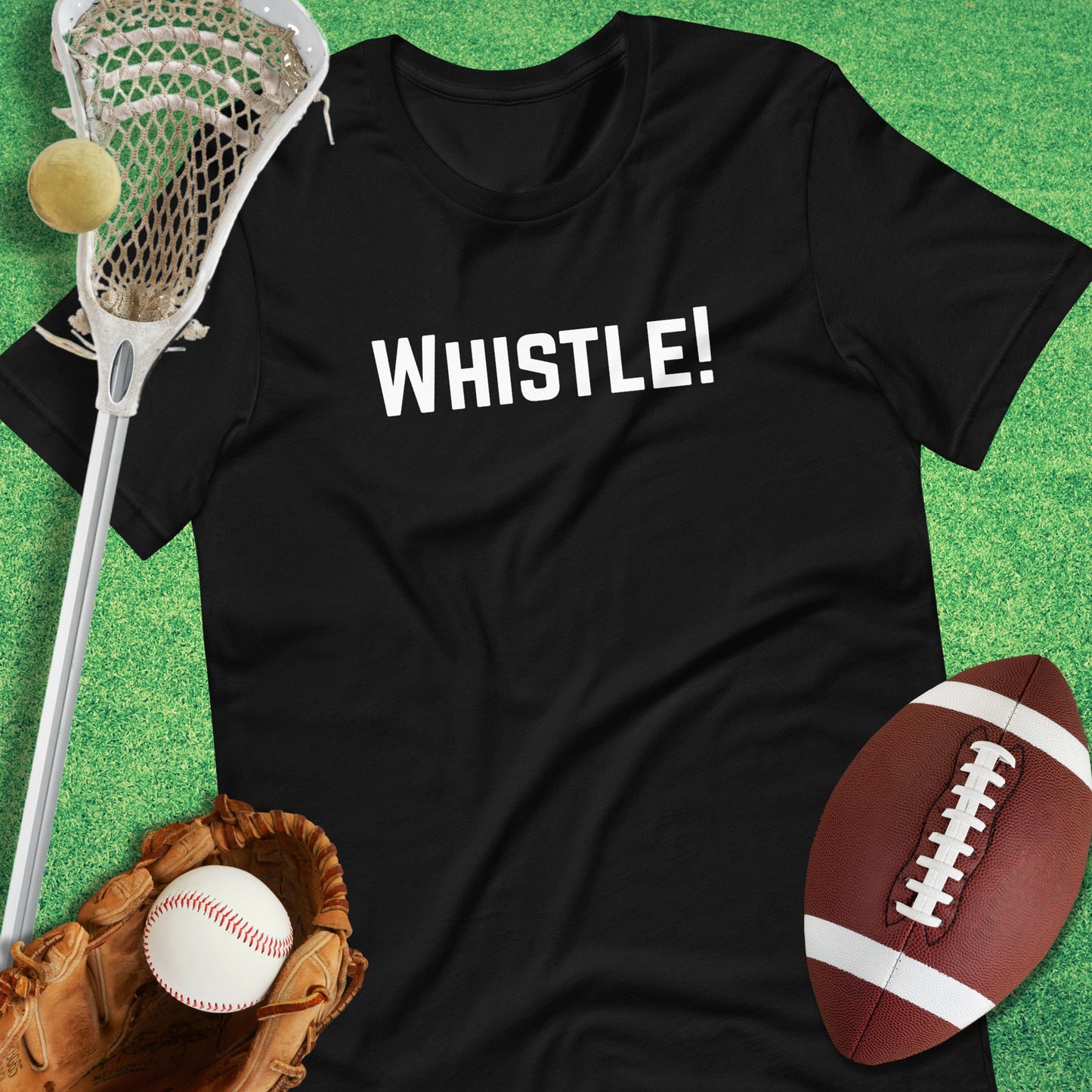 WHISTLE! T-Shirt in Black - game day T-Shirt | Sideline Gods