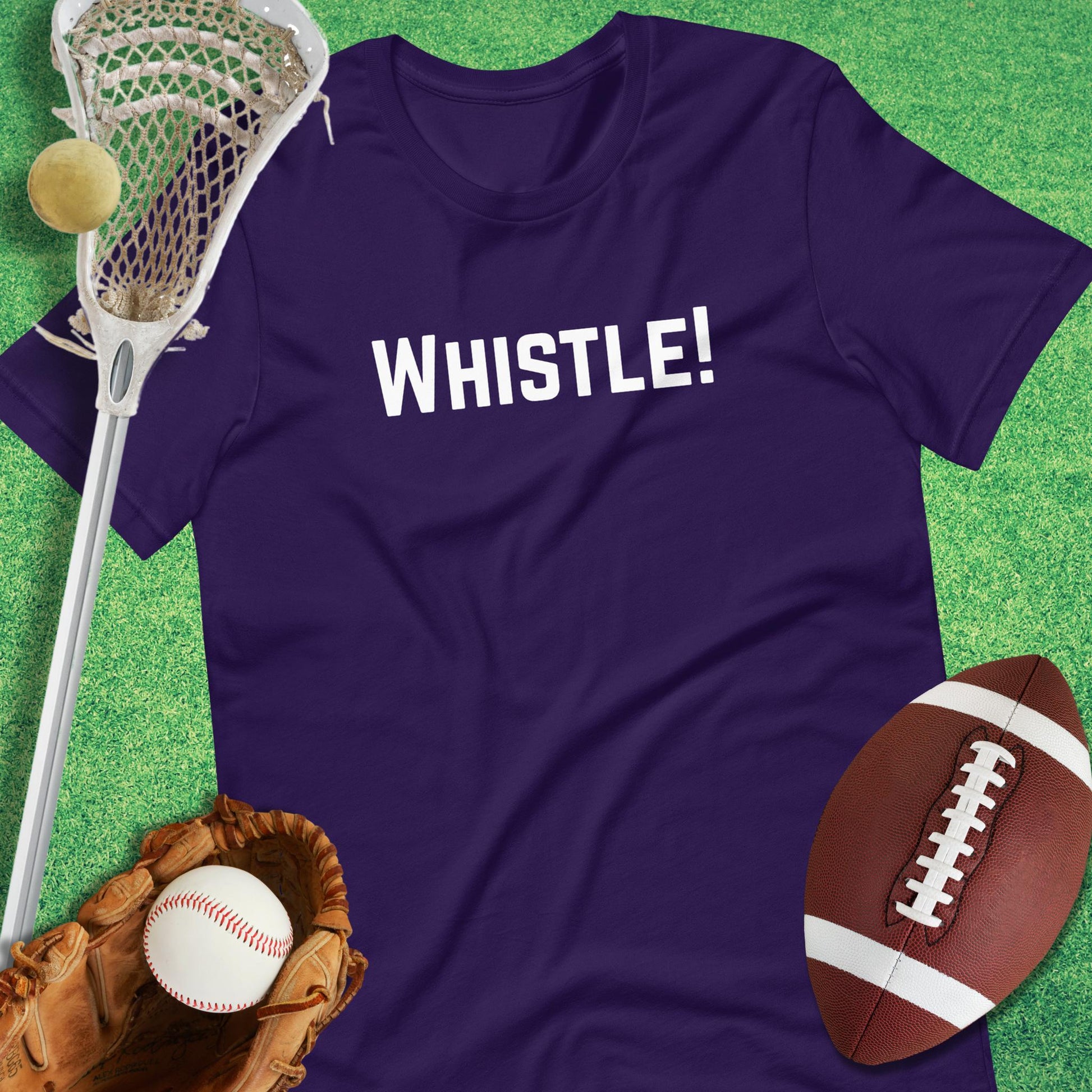 WHISTLE! T-Shirt in Team Purple - Funny Sports T-Shirt | Sideline Gods