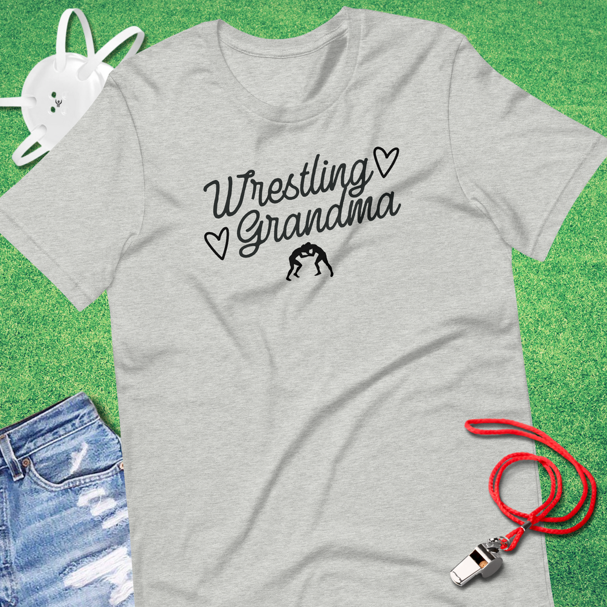 Wrestling Grandma Script T-Shirt