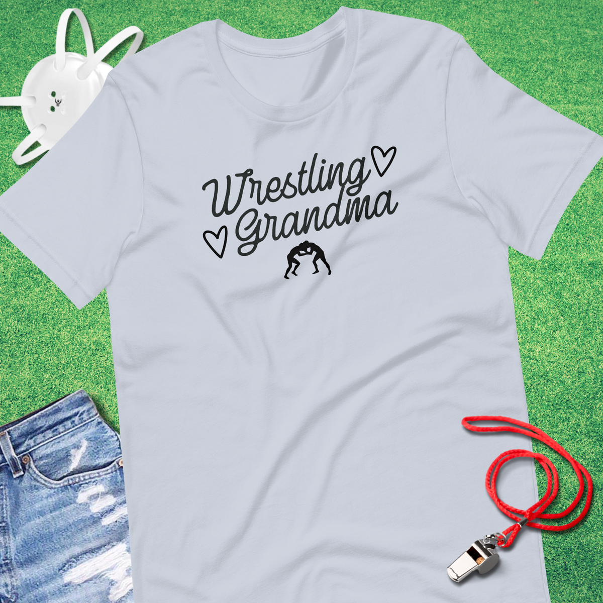 Wrestling Grandma Script T-Shirt