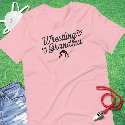 Wrestling Grandma Script T-Shirt