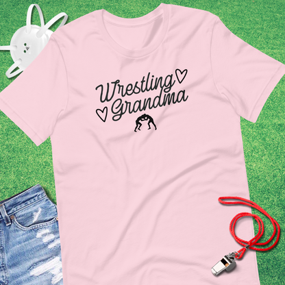 Wrestling Grandma Script T-Shirt