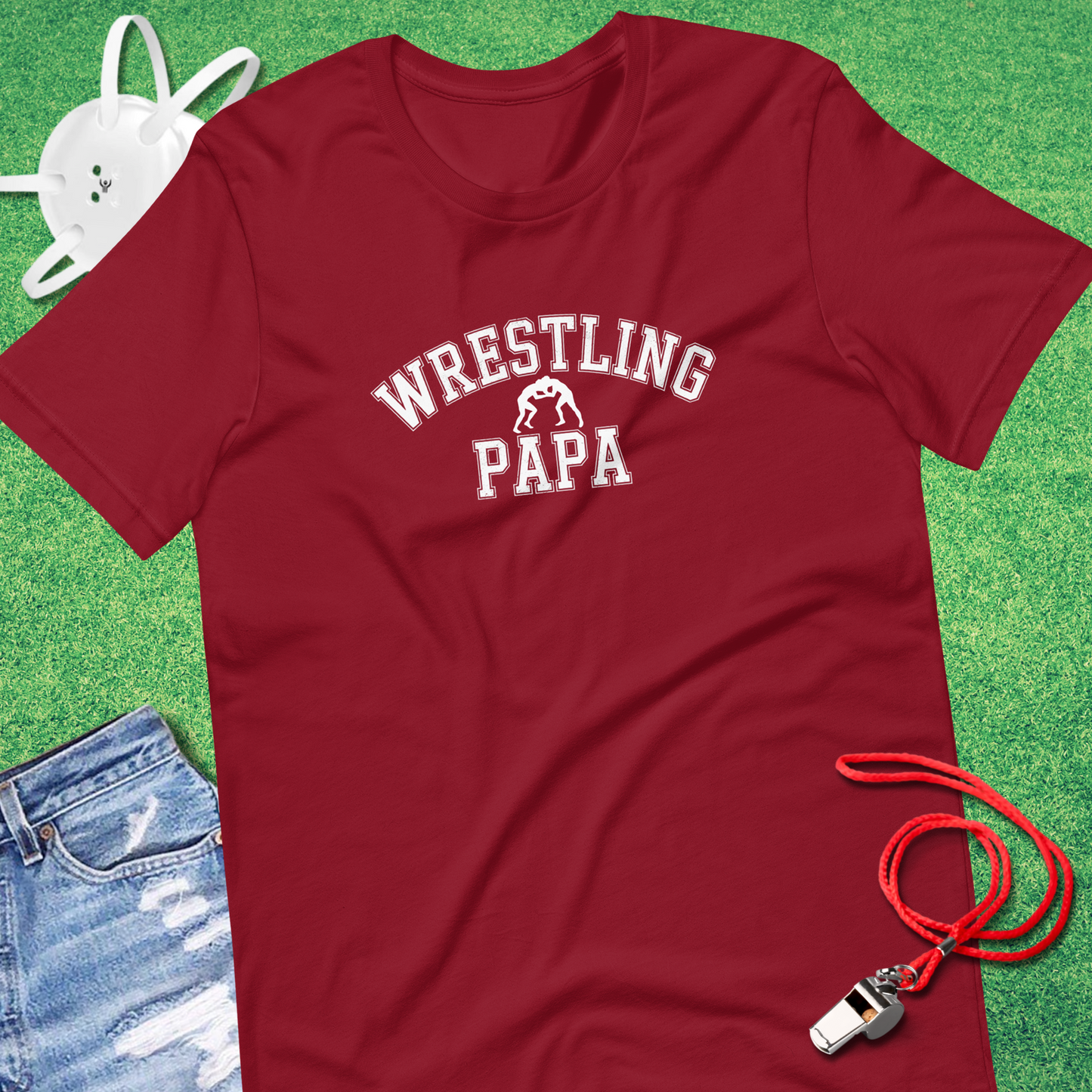 Collegiate Wrestling Papa T-Shirt
