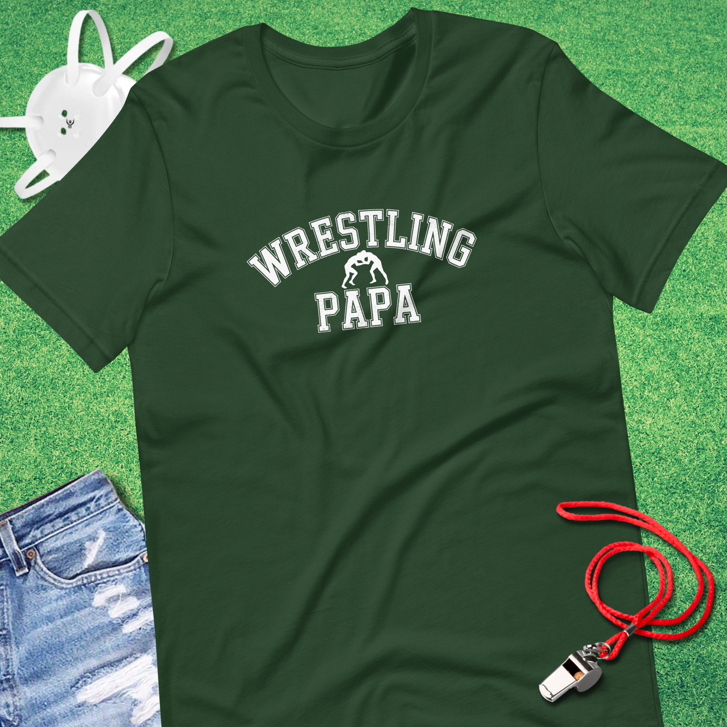 Collegiate Wrestling Papa T-Shirt