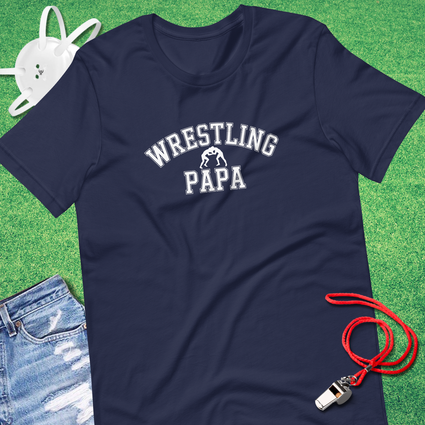 Collegiate Wrestling Papa T-Shirt