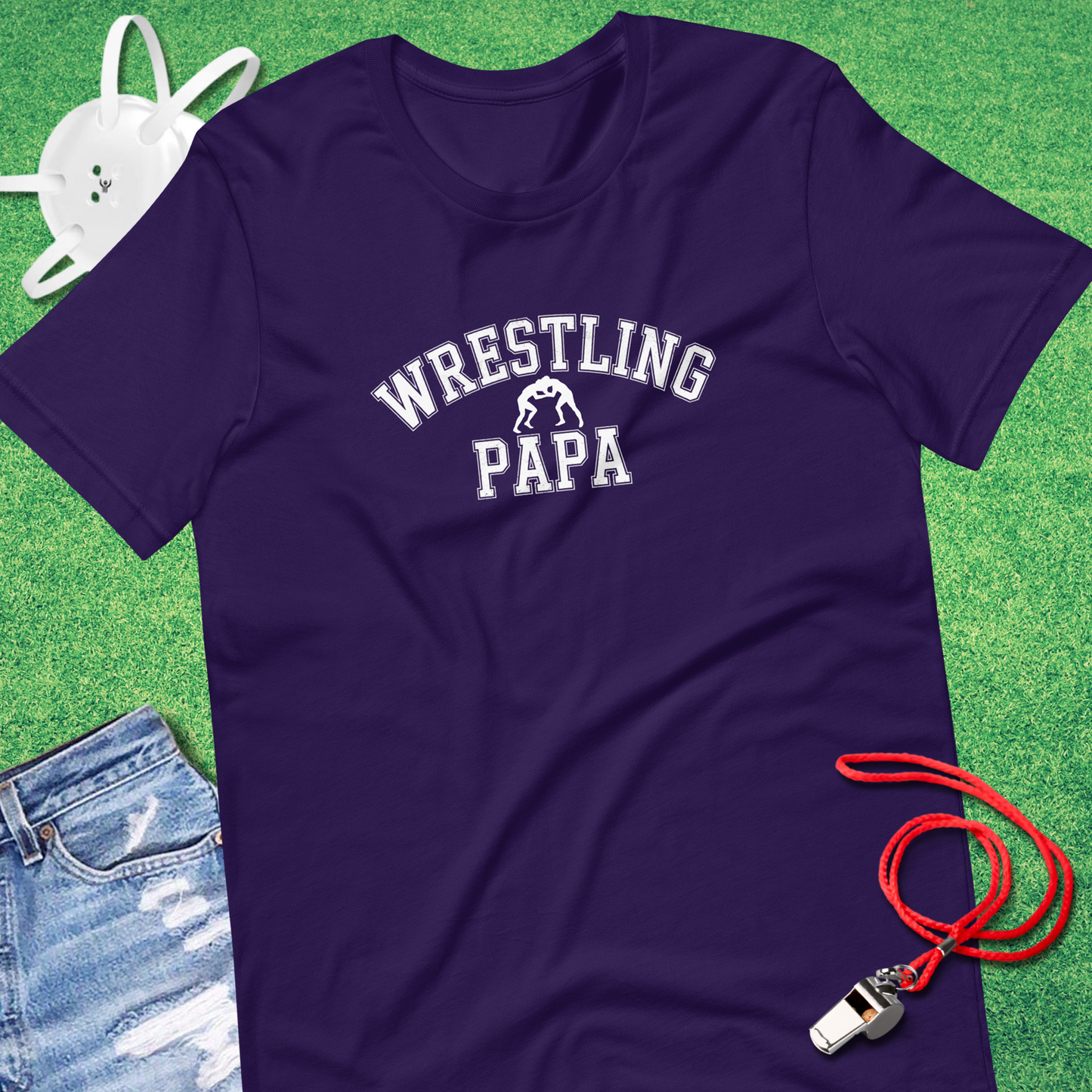 Collegiate Wrestling Papa T-Shirt