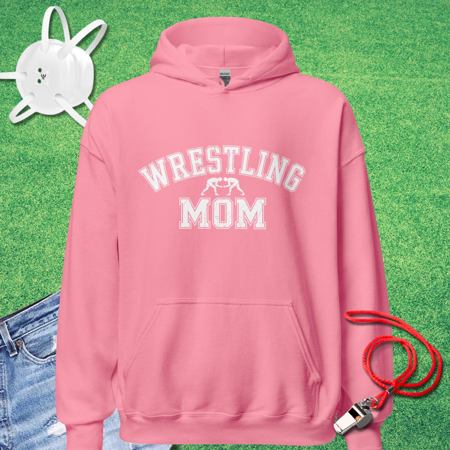 Wrestling Mom Varsity Collegiate Hoodie