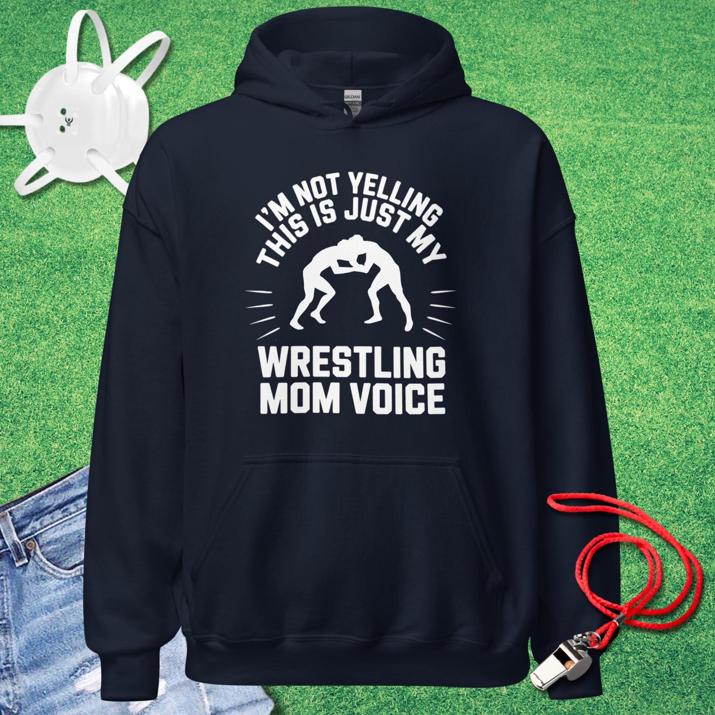 Wrestling Mom Voice Hoodie