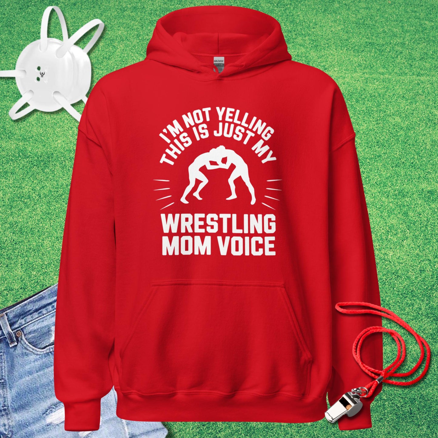 Wrestling Mom Voice Hoodie