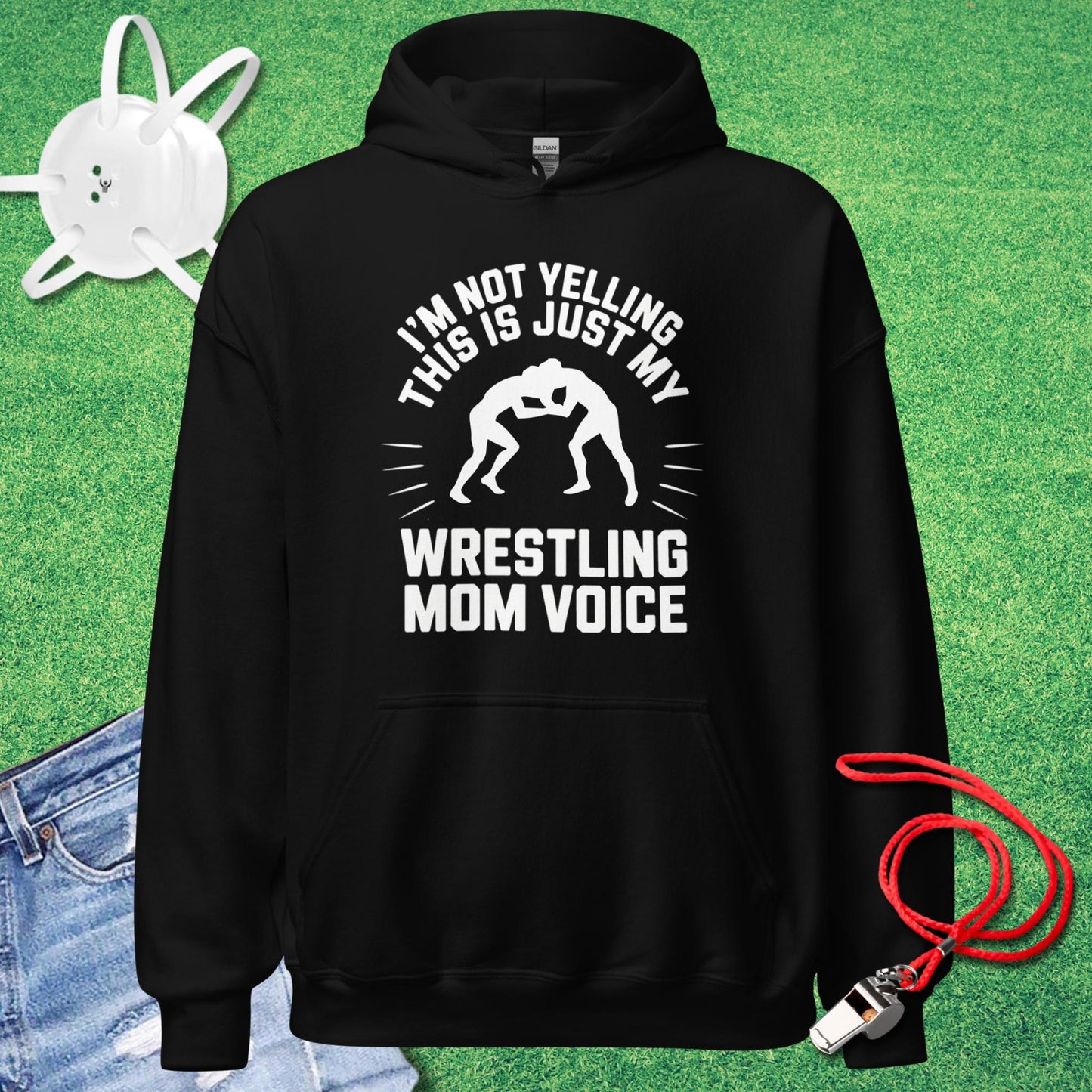 Wrestling Mom Voice Hoodie