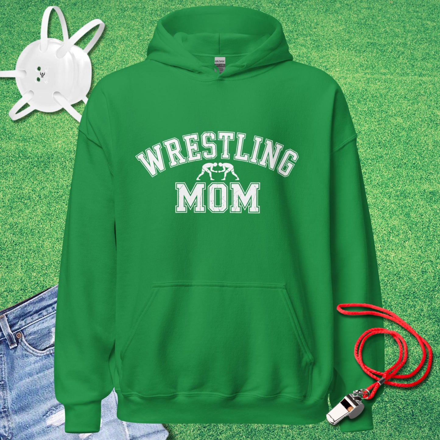 Wrestling Mom Varsity Collegiate Hoodie