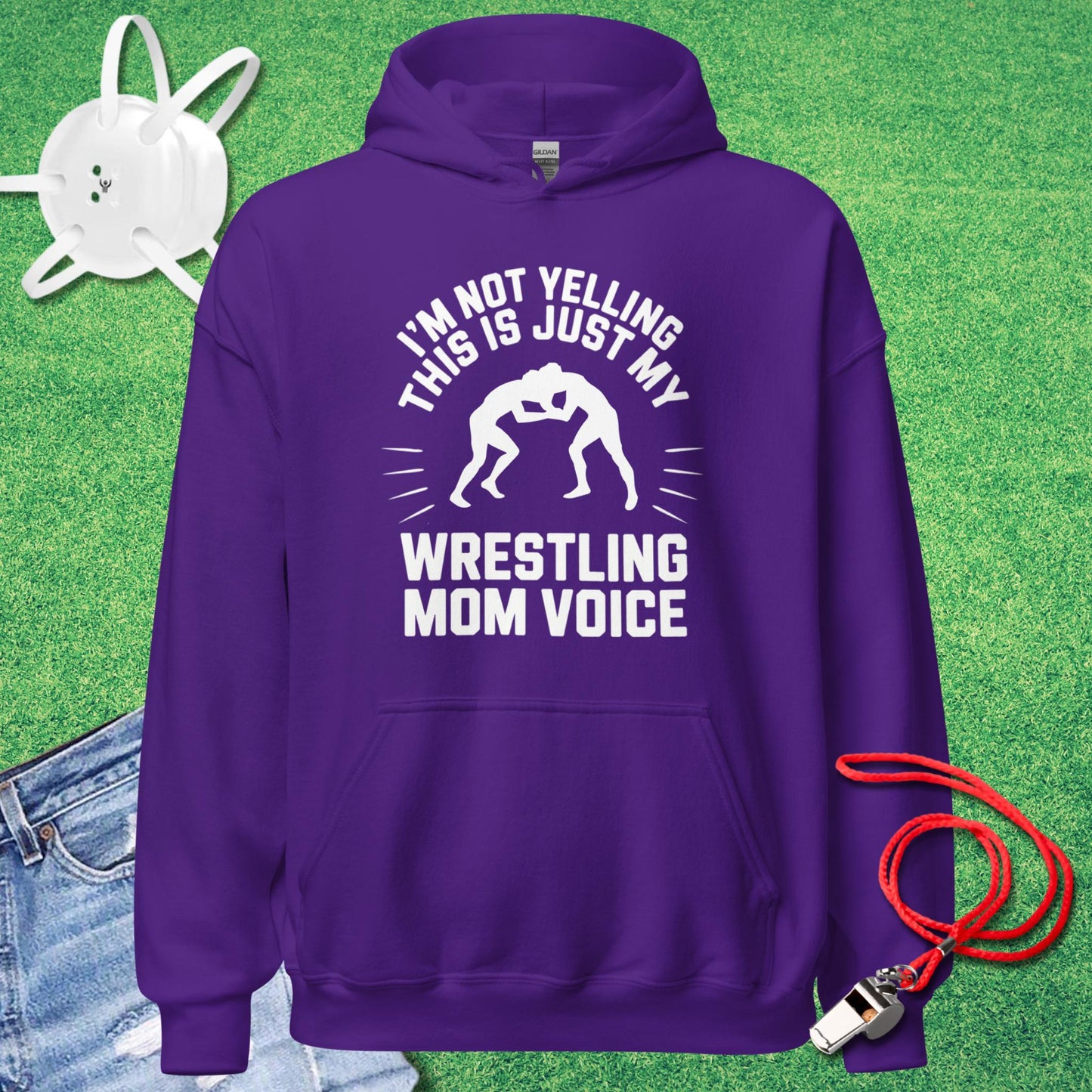Wrestling Mom Voice Hoodie