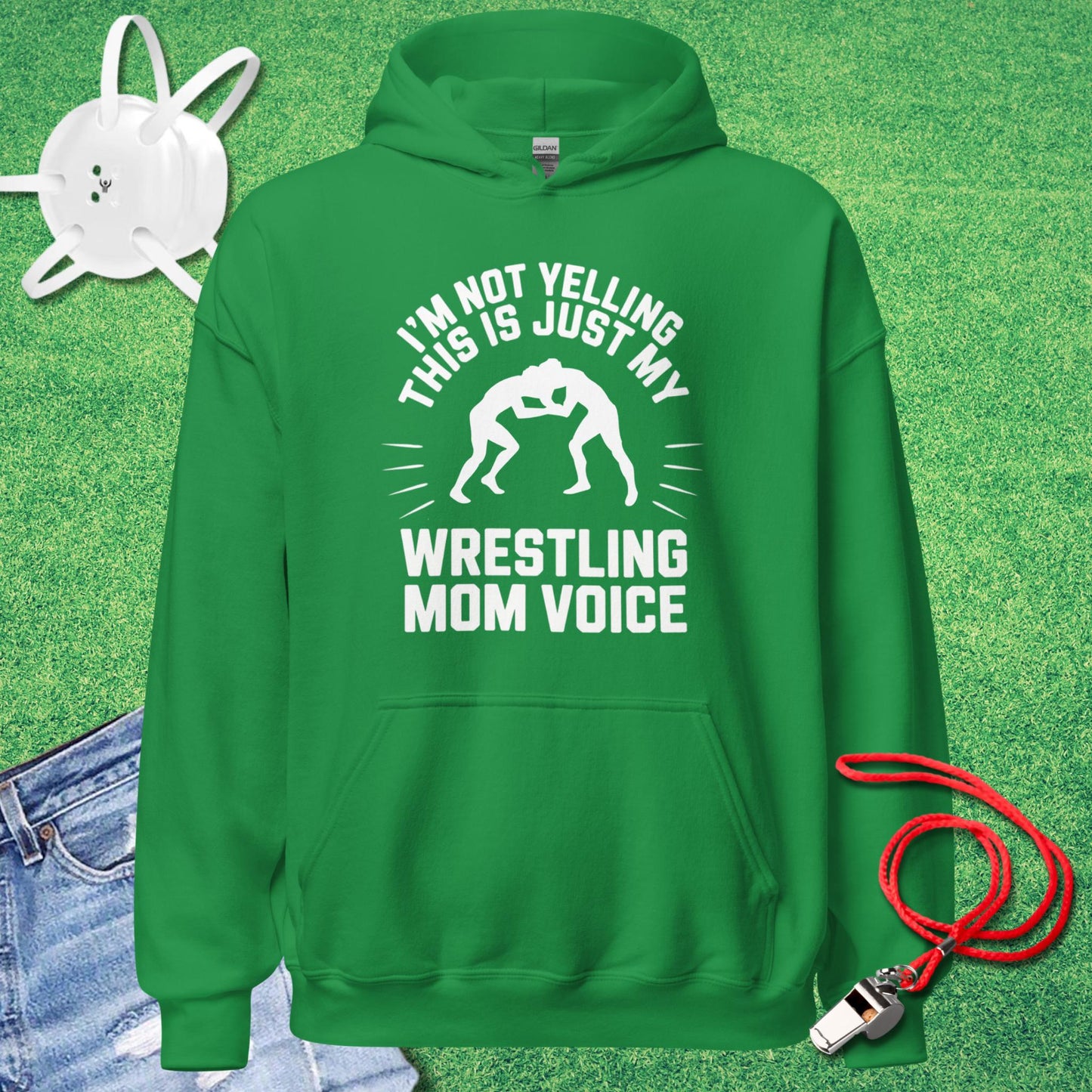 Wrestling Mom Voice Hoodie