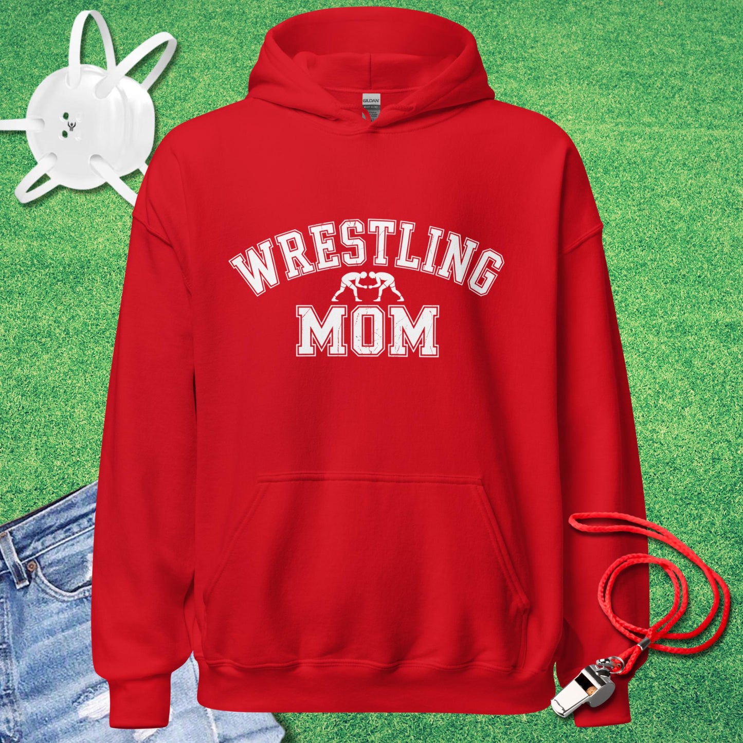 Wrestling Mom Varsity Collegiate Hoodie