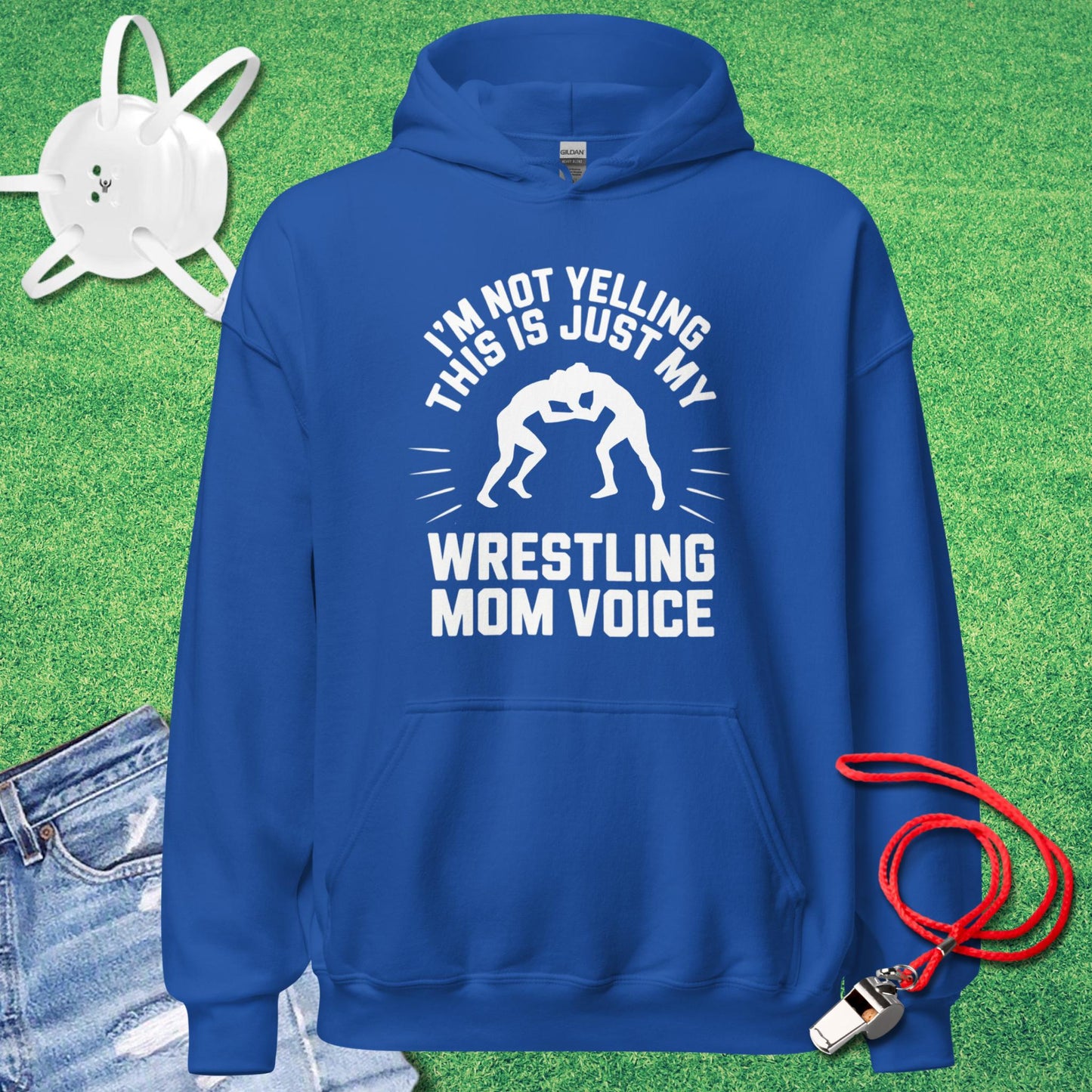 Wrestling Mom Voice Hoodie