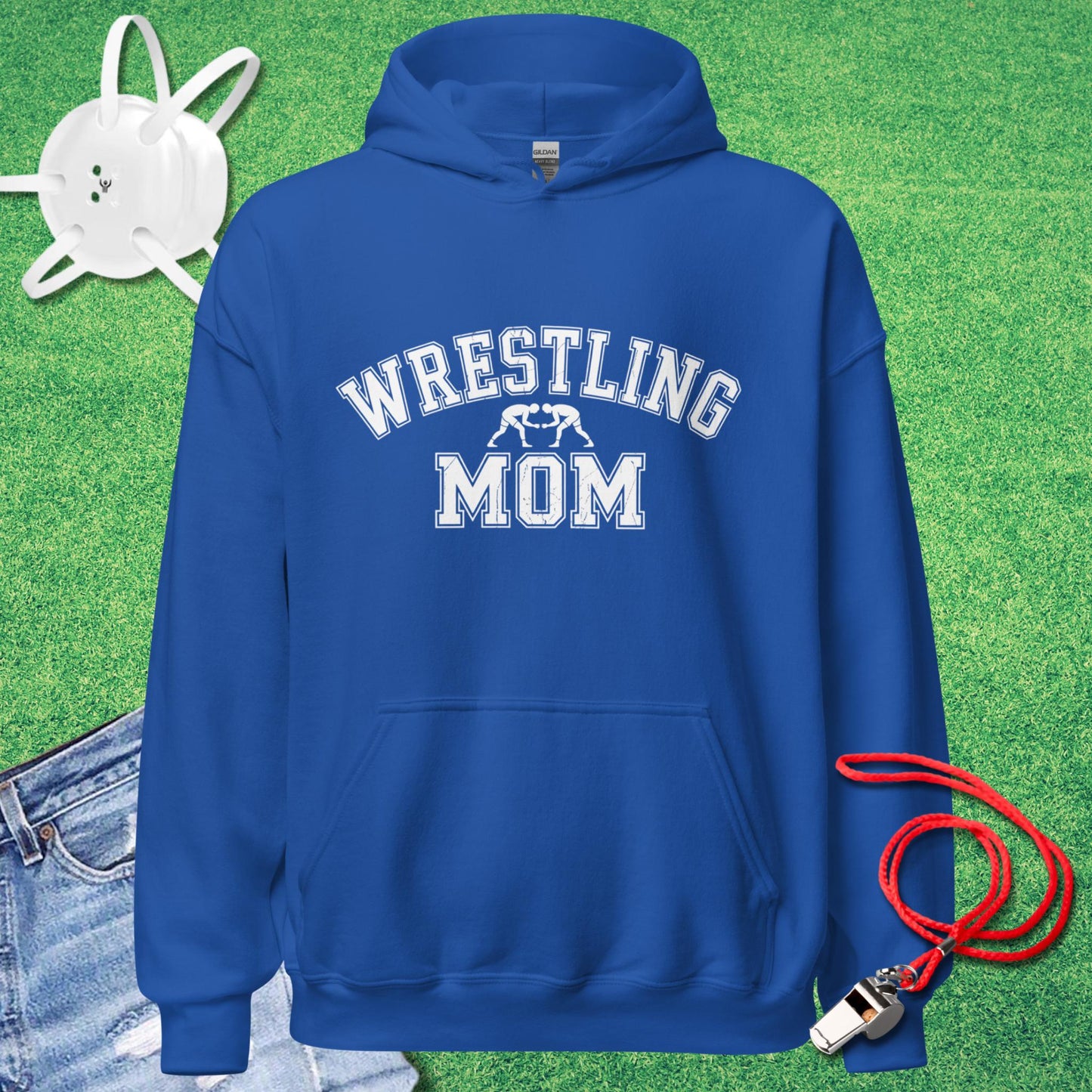 Wrestling Mom Varsity Collegiate Hoodie