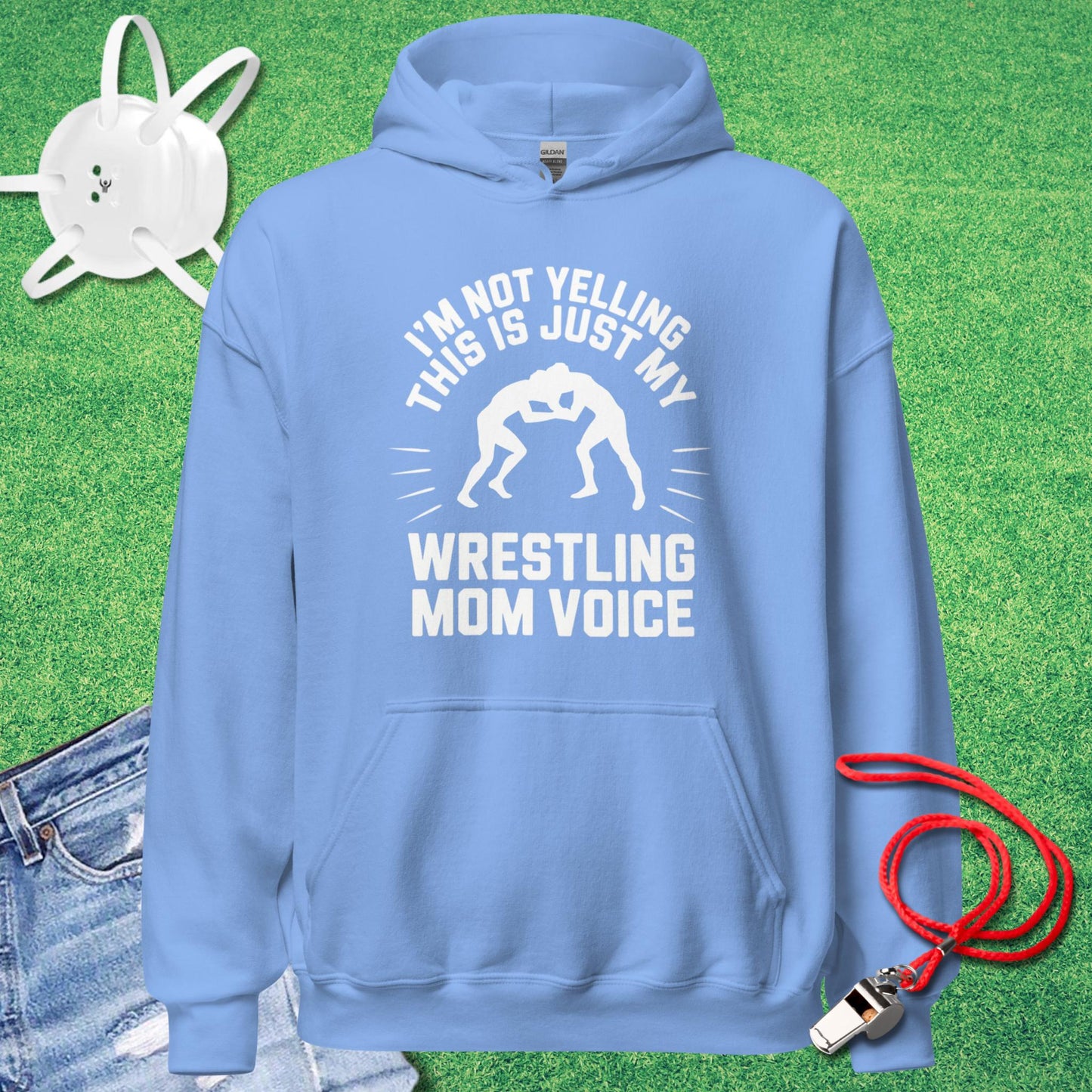 Wrestling Mom Voice Hoodie
