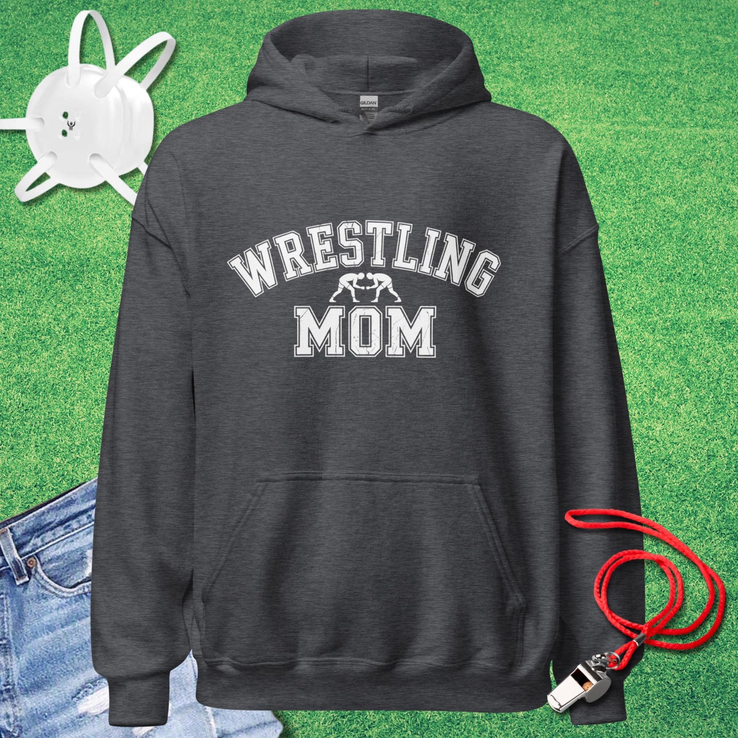 Wrestling Mom Varsity Collegiate Hoodie