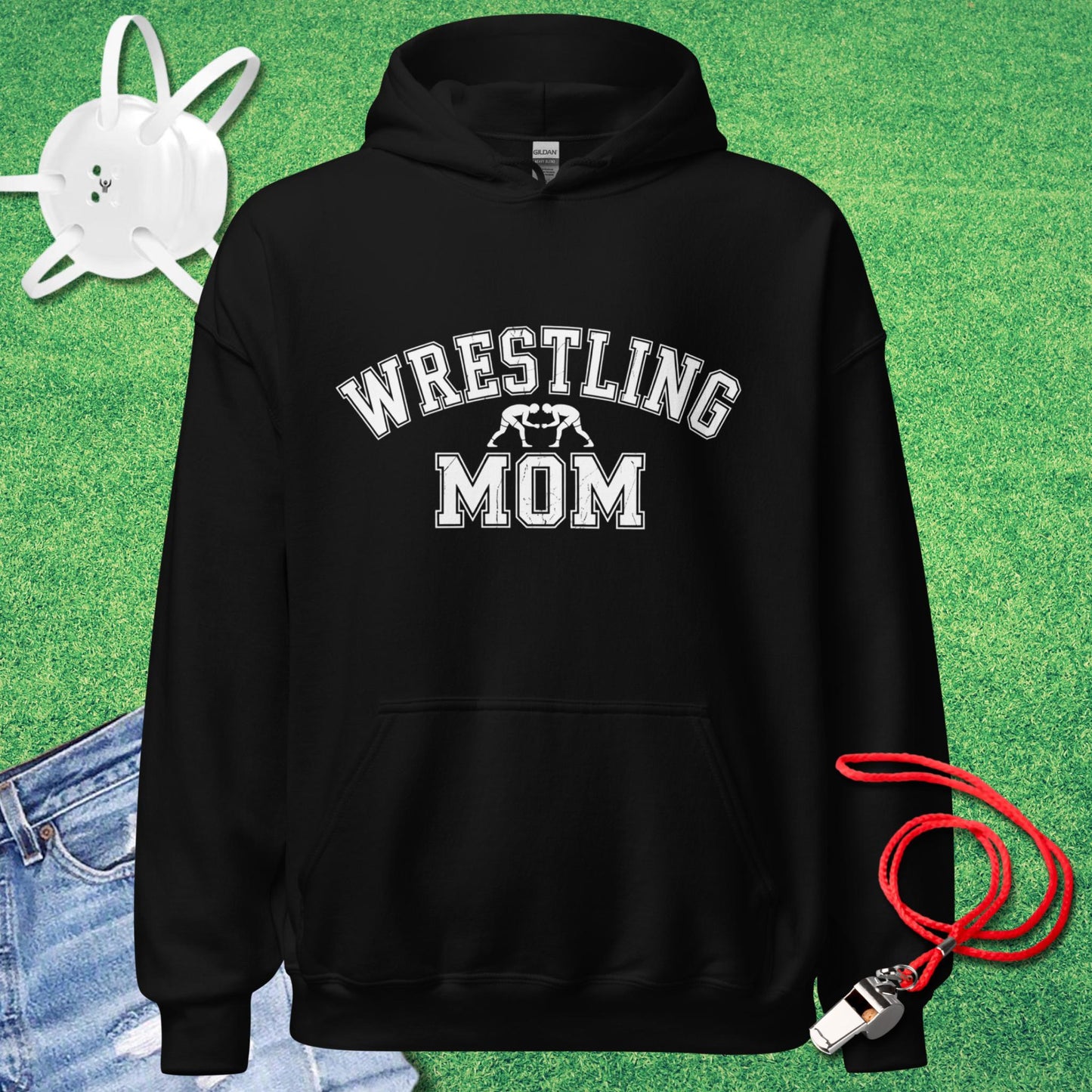 Wrestling Mom Varsity Collegiate Hoodie